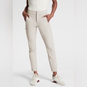 Athleta Stellar Trouser Straight Leg in Beige Size 6